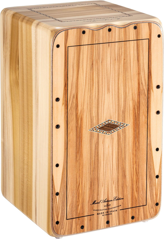 Meinl Artisan String Cajon with Indian Heartwood Frontplate / Solid Tulip Poplar Body - MADE IN SPAIN - Fandango Line, 2-YEAR WARRANTY (AEFLIH)