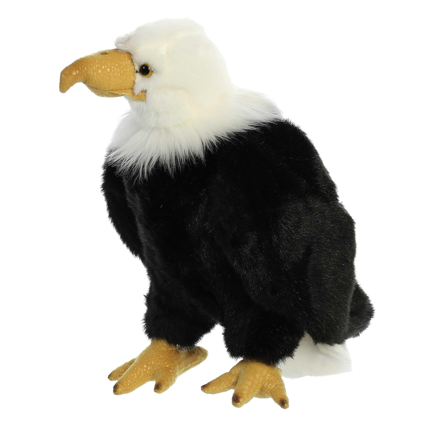 Aurora® Playful Wild Life Regal Eagle Stuffed Animal - Comforting Companion - Imaginative Play - Black 10.5 Inches