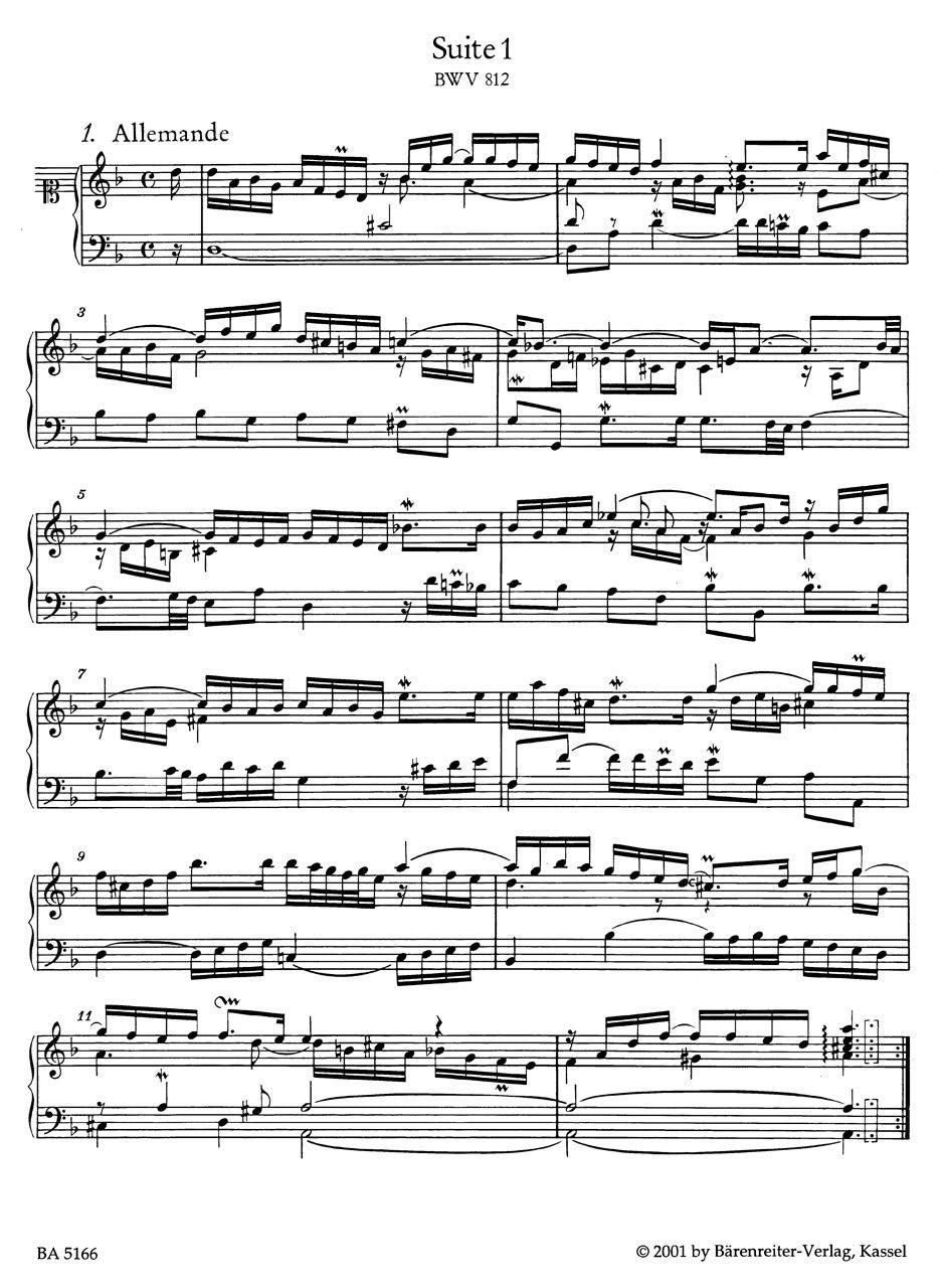 The Six French Suites BWV 812-817 Embellished version (Piano)