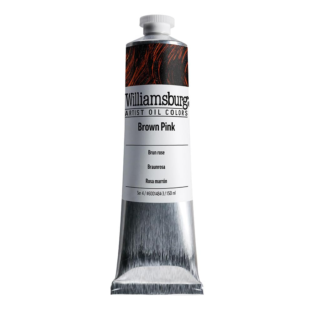 Williamsburg Artist Oil Colors by GOLDEN, Brown Pink, 150 ml tube, Professional Oil Paint, Semi-Transparent