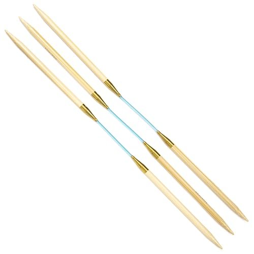 skacel by addi Double Pointed Knitting Needles, 9.5 Inch (24 cm) Flexiflips Double Point Bamboo Knitting Needle Pair with Nylon Cord, 4.5 mm (US Size 7)