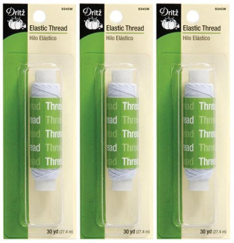 Dritz Elastic Thread 30yd-White