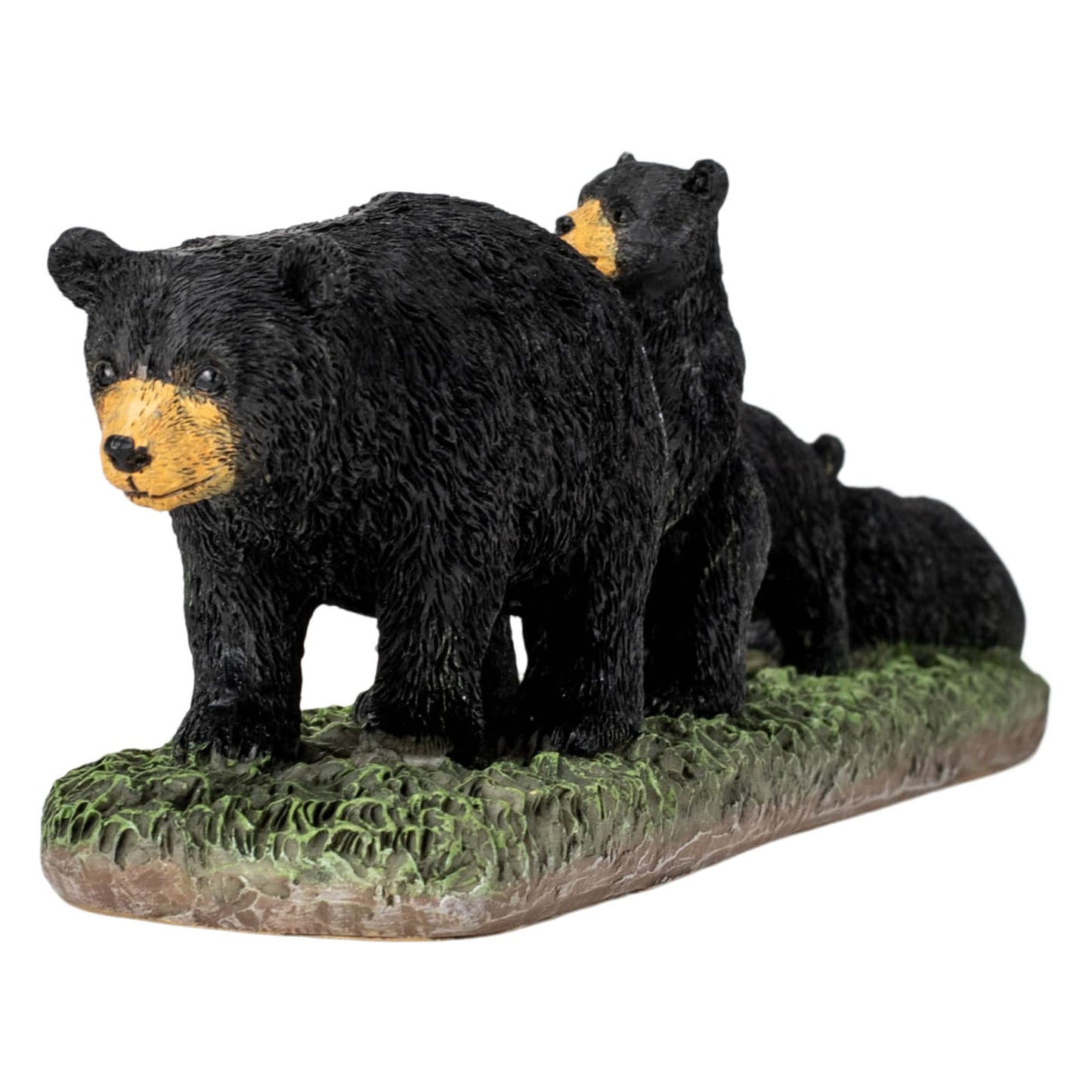 Slifka Sales Co. Black Mama Bear and Cubs 11 x 3 Resin Table Top Figurine