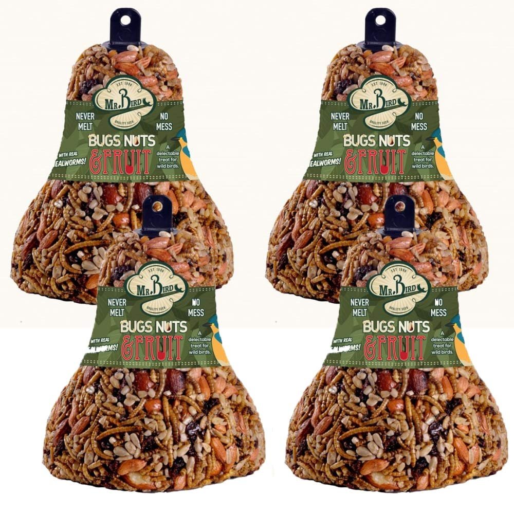 Mr. Bird Bugs, Nuts, & Fruit Wild Bird Seed Bell 12.5 oz.