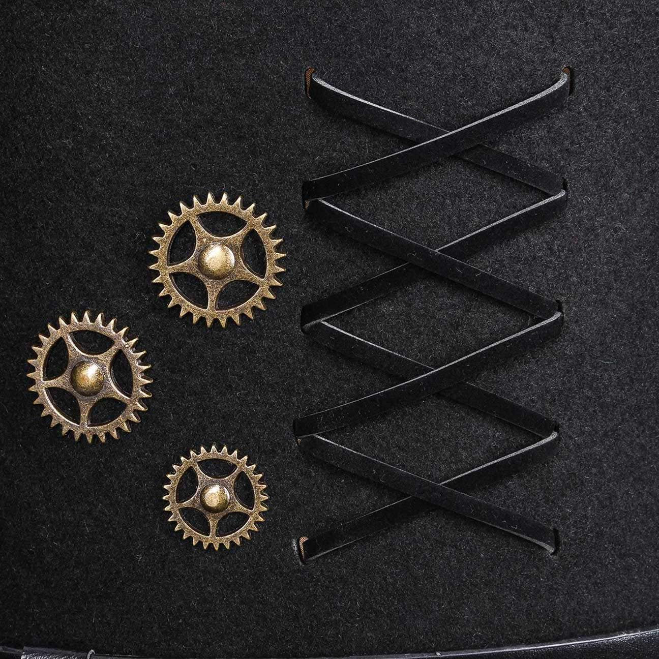 Wool Steampunk Top Hat by Conner Hats