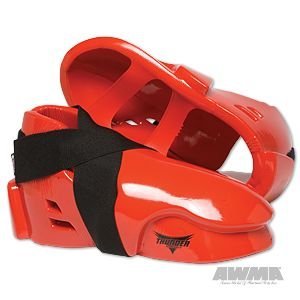 Proforce Thunder Double Layered Kicks Karate Sparring Shoes - Red - Medium - 8/8-1/2