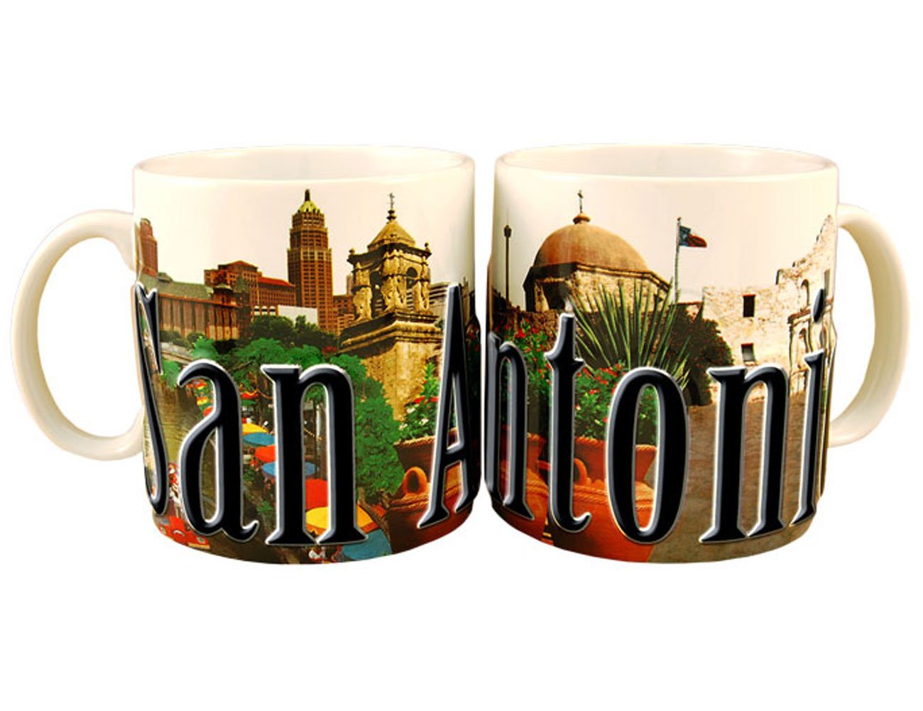Americaware San Antonio 18oz. Color Relief Coffee Mug