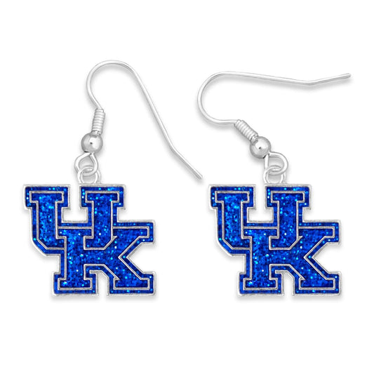 43345 Kentucky Glitter Logo Earrings UK
