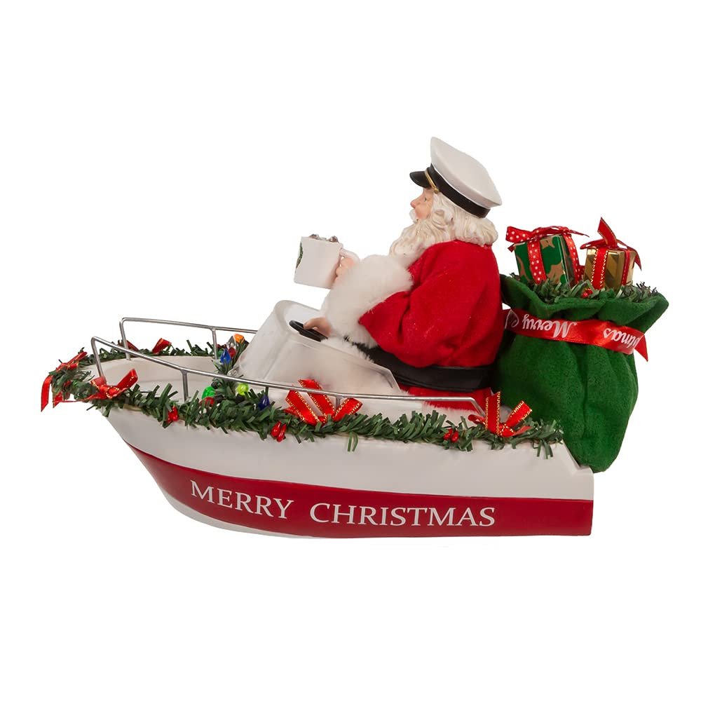 Kurt Adler 8-Inch Fabriché Boat Captain Santa