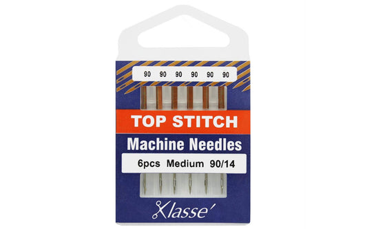 Klasse Topstitch Needles, Size 90/14, 1 Packs, 6pcs