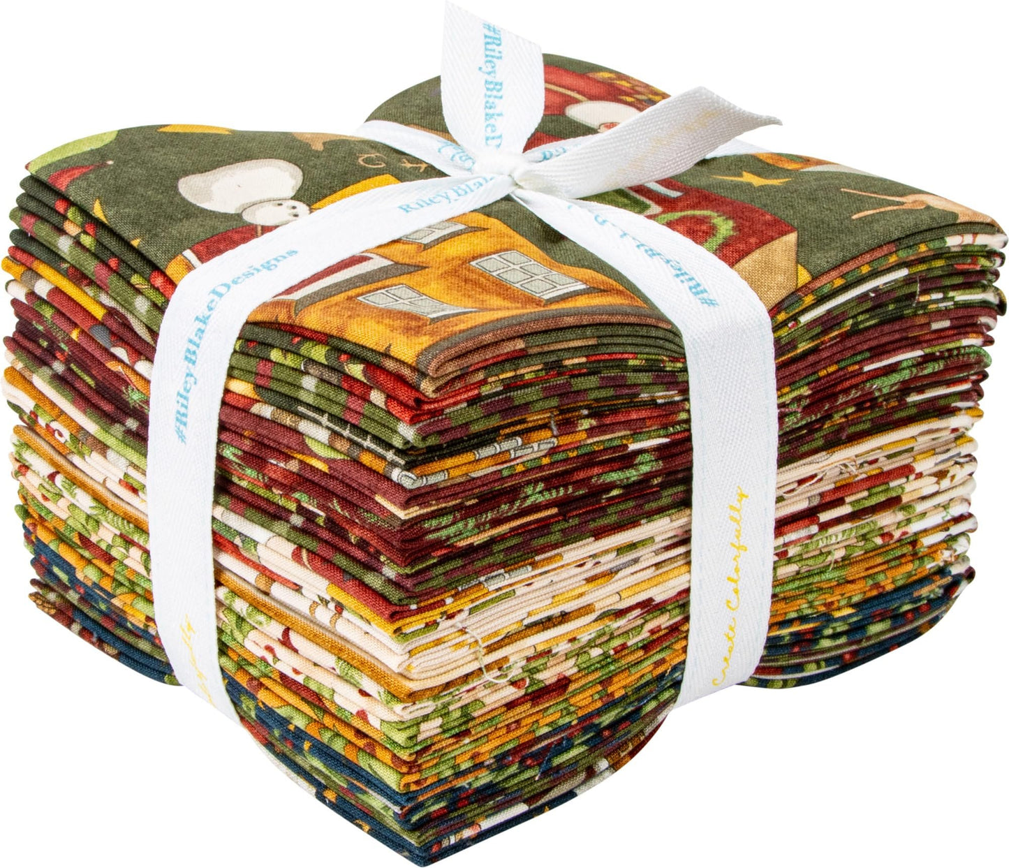 Teresa Kogut Up on The Housetop 21 Fat Quarters Riley Blake Designs FQ-14730-21