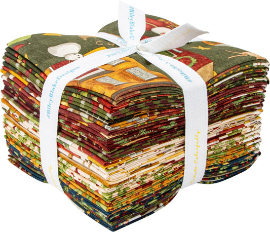 Teresa Kogut Up on The Housetop 21 Fat Quarters Riley Blake Designs FQ-14730-21