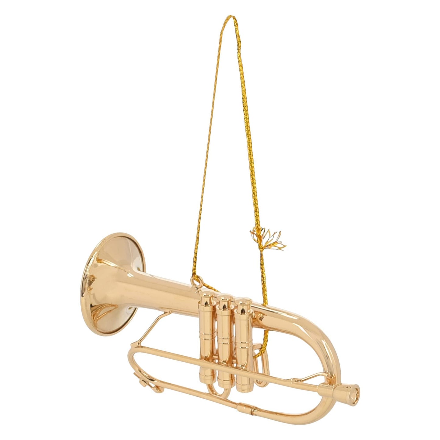 Broadway Gifts 3.3" Gold Brass Flugelhorn Ornament Decoration