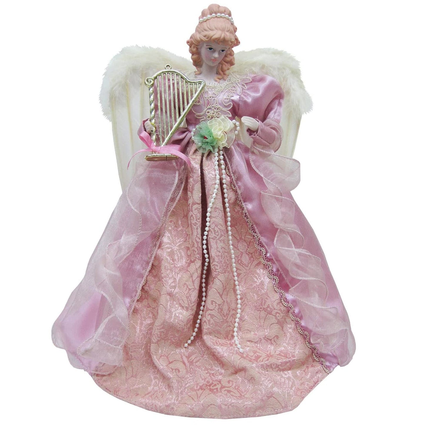 16" Mauve Victorian Angel Tree Topper