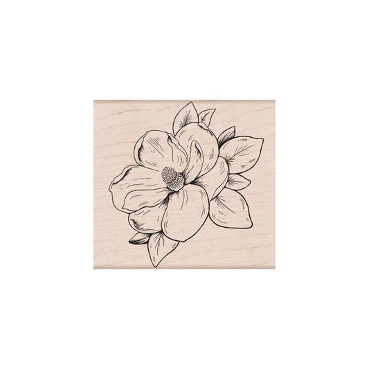 Hero Arts K6270 Flowering Magnolia Wood Mounted Rubber Stamp