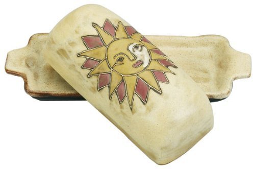 Mara Ceramic Stoneware Suns Butter Dish with Lid