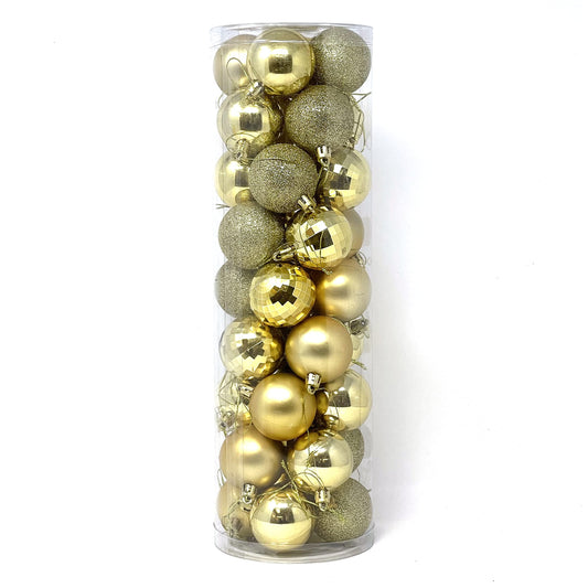 allgala 36 PK 2 Inch (5CM) Christmas Ornament Balls for Xmas Tree-4 Style-