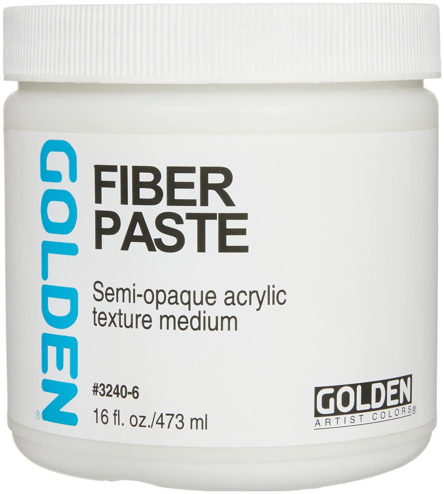 Golden Molding Paste Medium - Fiber, 16 oz jar
