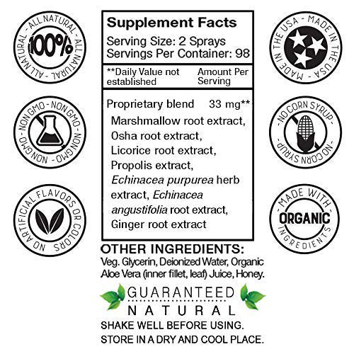 Vocal Eze Throat Spray | Relieve Sore, Hoarse, Fatigue, Dryness of Throat | Herbal Immune Support, All Natural Ingredients (1)