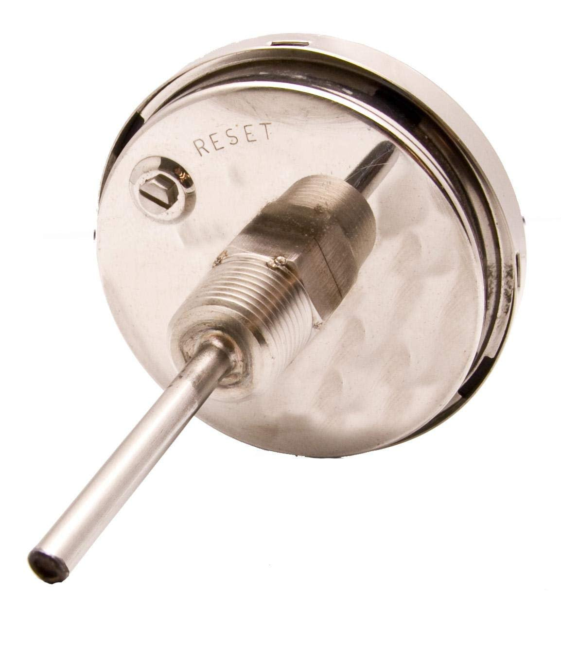 Industrial Bimetal Thermometer 3" Face - Stainless Steel Case w/Calibration Dial