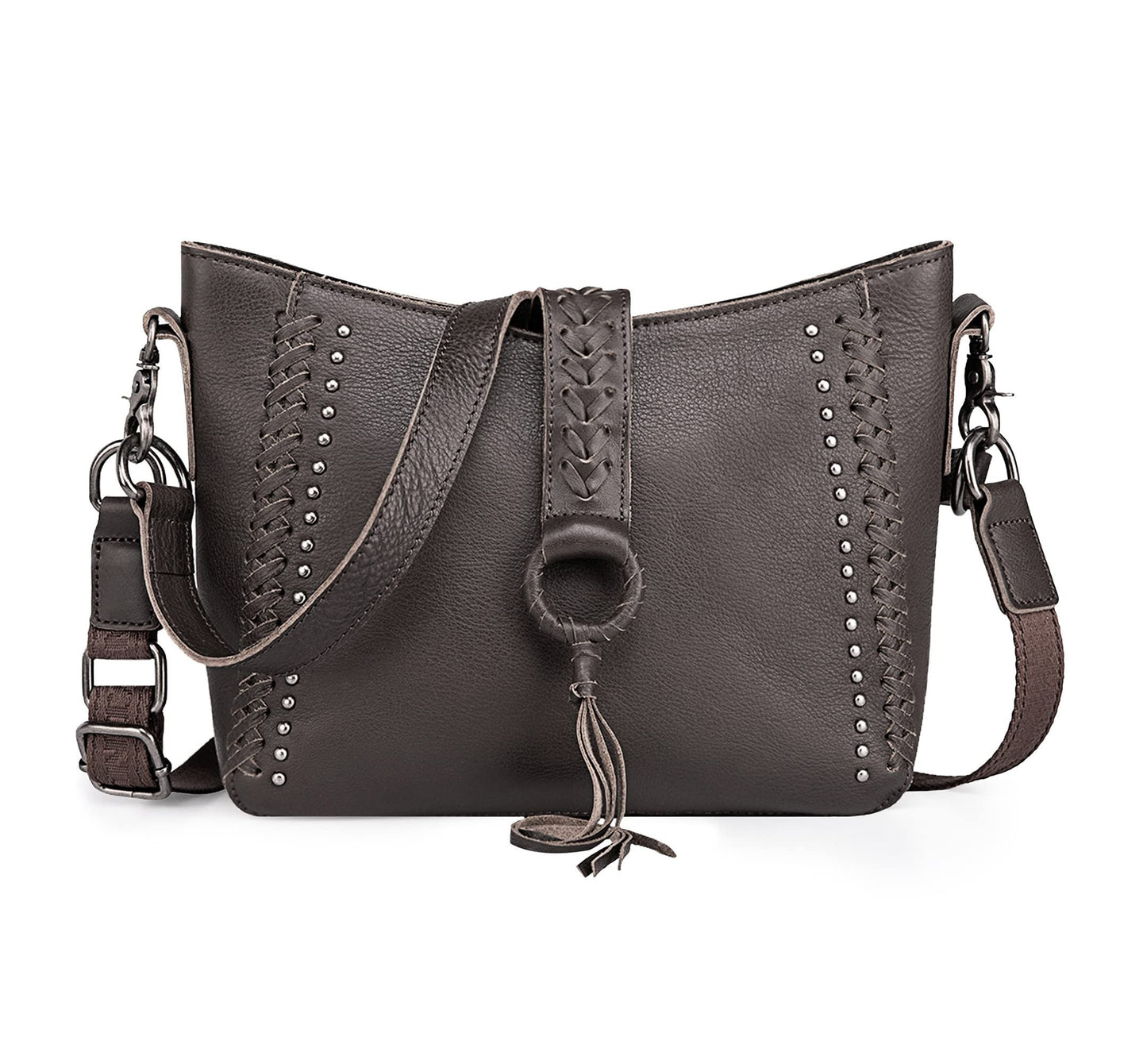 Montana West Hobo Purse Western Satchel Shoulder Bags for Women Genuine Leather Crossbody Handbags MWL-001CF-2