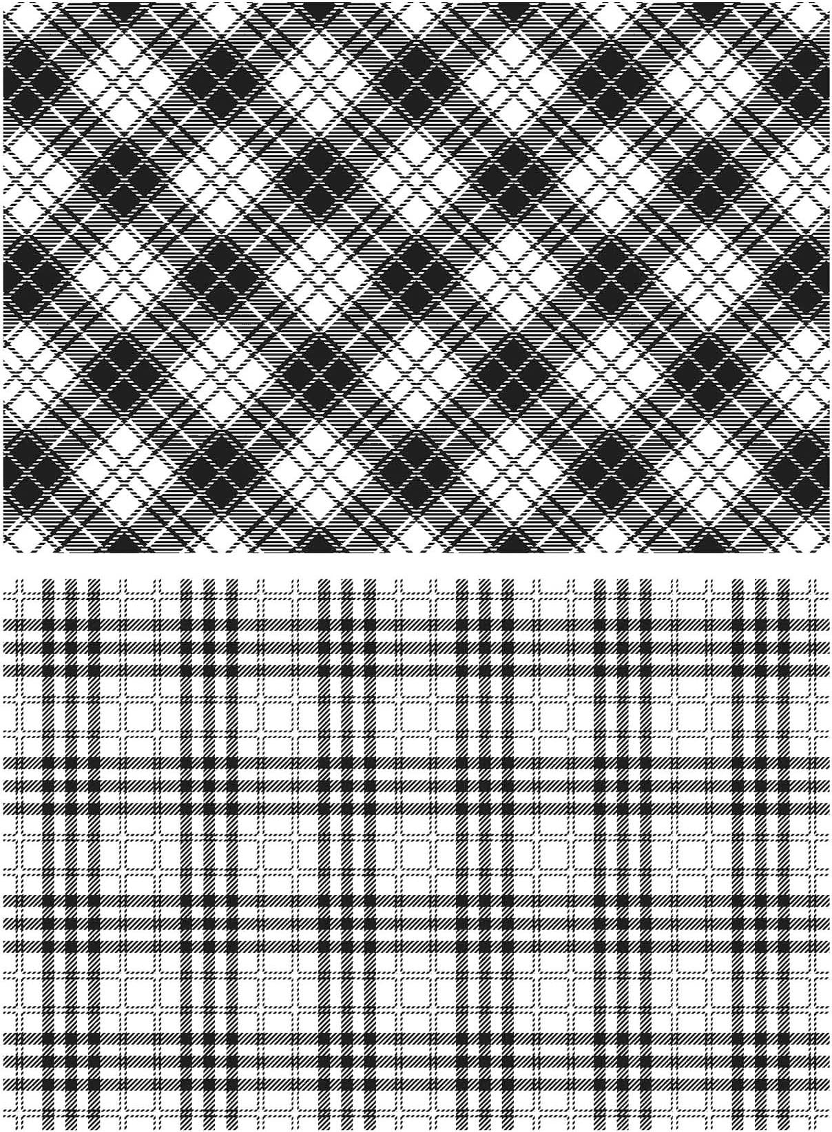 Tim Holtz - Stampers Anon Cling RBBR Stamp Set PFCT, Perfect Plaid