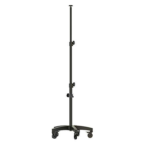 SCANGRIP WHEEL STAND, for Mobile Work Light Positioning in the Workshop, Detailing Light Stand, Extendable from 3 ft to 6,2 ft, Bracket for Second Work Light