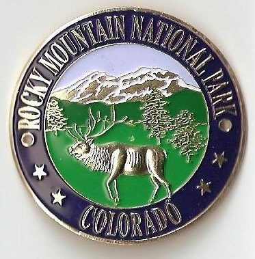Rocky Mountain National Park - Elk - Hiking Stick Medallion