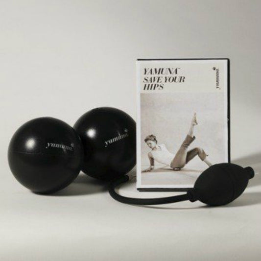 Yamuna Save Your Hips Kit - Exercise Equipment & Back Massager for Pain Relief Deep Tissue, Hip Kit with Calf Balls & Pump, Release Muscle Tension, Ideal for Travel & Home Use