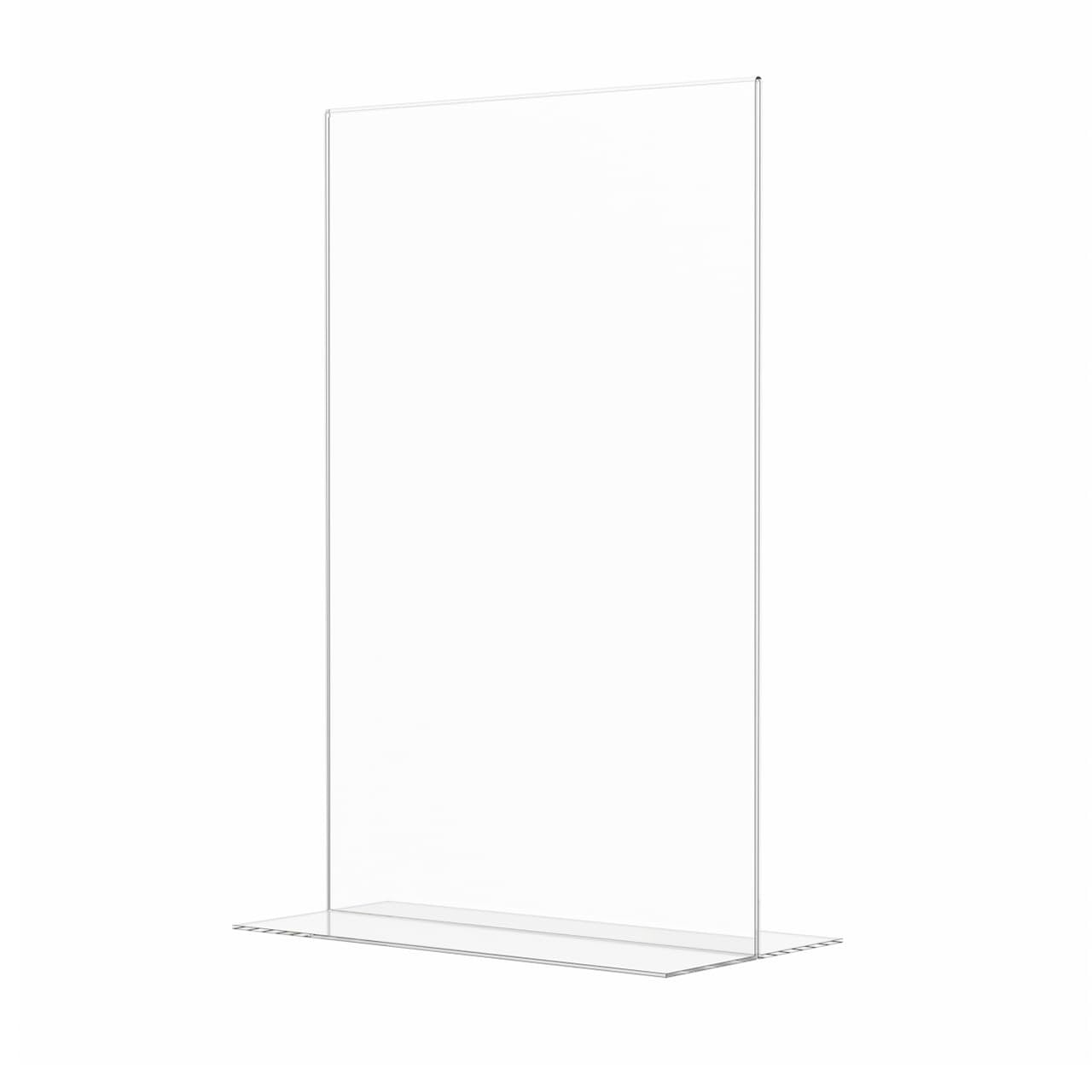 Marketing Holders Sign Holder Display for Literature Tabletop Menu Stand for Restaurants Nightclubs and Bars Acrylic