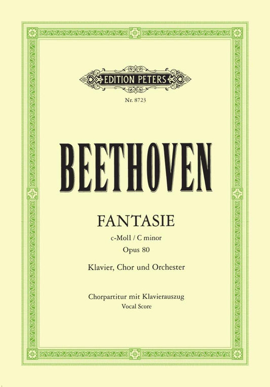 Fantasia in C minor Op. 80 Choral Fantasy (Choral Score with Piano Reduction) (Edition Peters)
