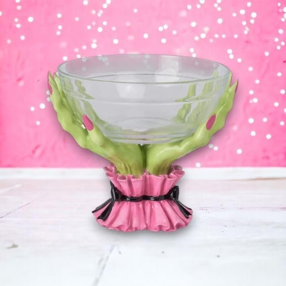 December Diamonds 10" Green Witch Hand Candy Bowl
