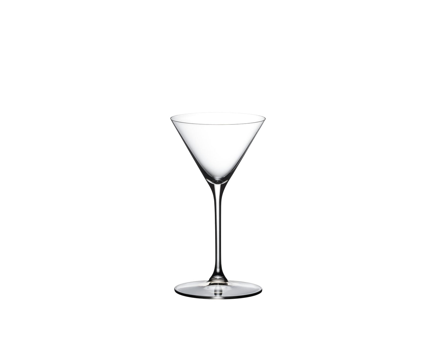 RIEDEL Grape Martini and Cocktail Diamond-Shaped Machine-Made Crystal Glass with Steeply Angled Sides (2-Pack, Clear)