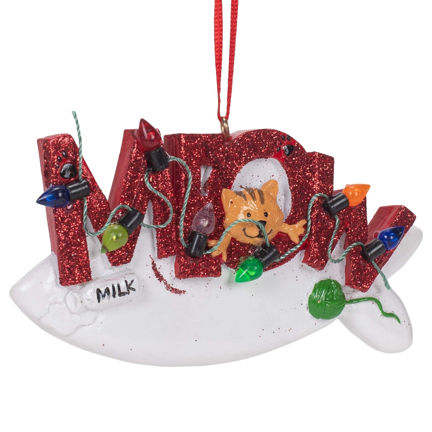 Meow Cat Christmas Tree Ornament A1977