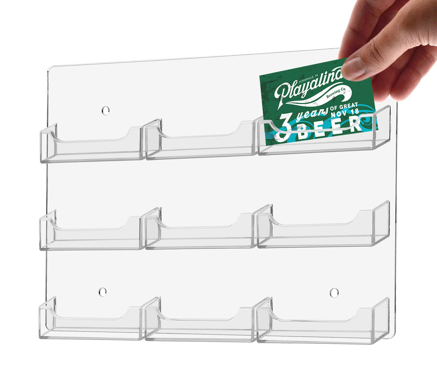Marketing Holders Business Card Holder Acrylic Hanging Sticker Display Rack