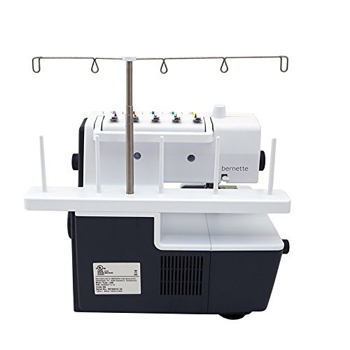Bernette B48 Funlock Serger Coverstitch Overlock Machine | Heavy Duty Sewing Quilting Performance for Beginners and Professionals | 23 Stitches LED Light 1300 SPM Easy Threading Knife Control