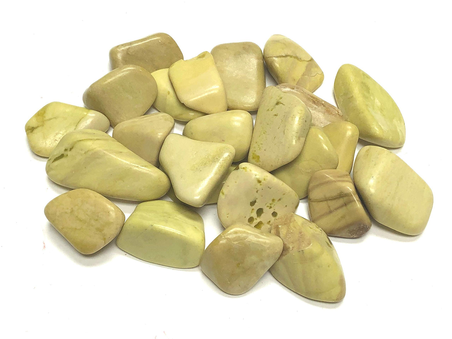 Zentron Crystal Collection Tumbled Serpentine - Large 1" Stones in Velvet Bag (1/2 Pound)