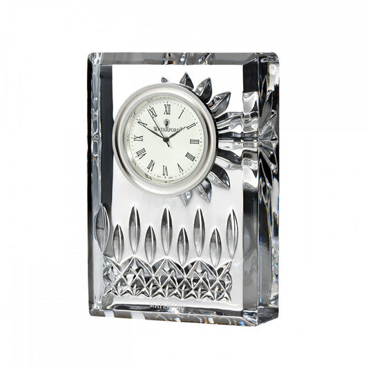 Waterford Lismore Clock, 4.5", Clear
