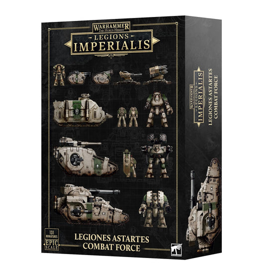 Games Workshop Legiones Astartes: Combat Force – 22 Multi-Part Space Marine Miniatures with Leviathan Dreadnought, Deimos Rhino, and Customisation Transfers