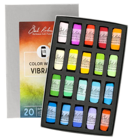 Jack Richeson 422950 Hand Rolled Soft Color Wheel Pastels (20 Piece)