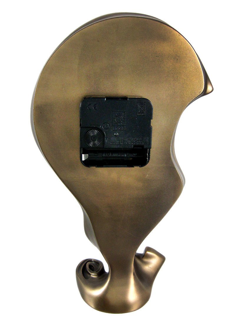 Things2Die4 Cool Bronze Finish Melted Mantel Clock Table Desk Dali