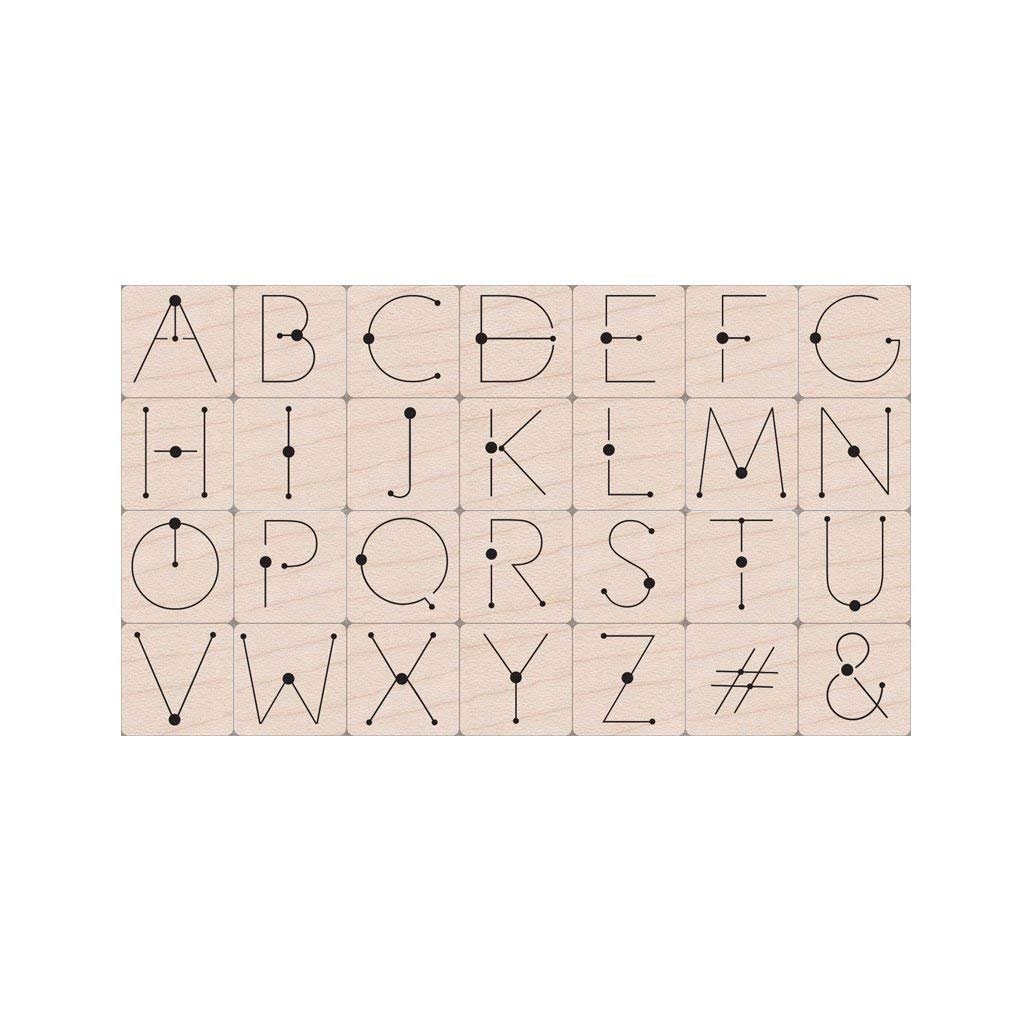 Hero Arts LP453 Wood Sets, Golden Age Large Letter Set