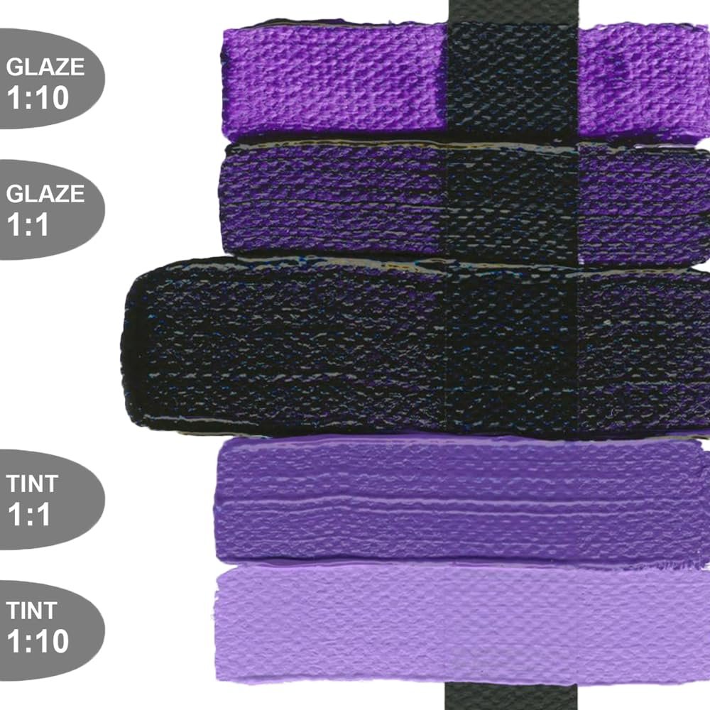 Heavy Body Acrylics by GOLDEN, Dioxazine Purple, 8 fl. oz. Jar, Professional Acrylic Paint, Transparent