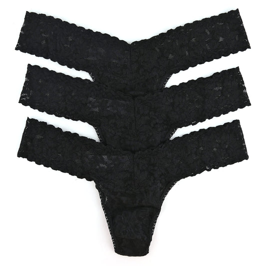 hanky panky, Signature Lace Low Rise Thong 3 Pack, One Size fits 2-12