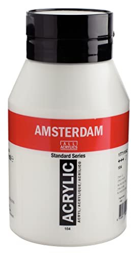 Amsterdam Standard Series Acrylic Paint Zinc White 1000ml/1L Jar