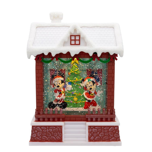 Disney Kurt Adler 7.5-inch Battery Operated Light-Up Mickey Santa Lantern