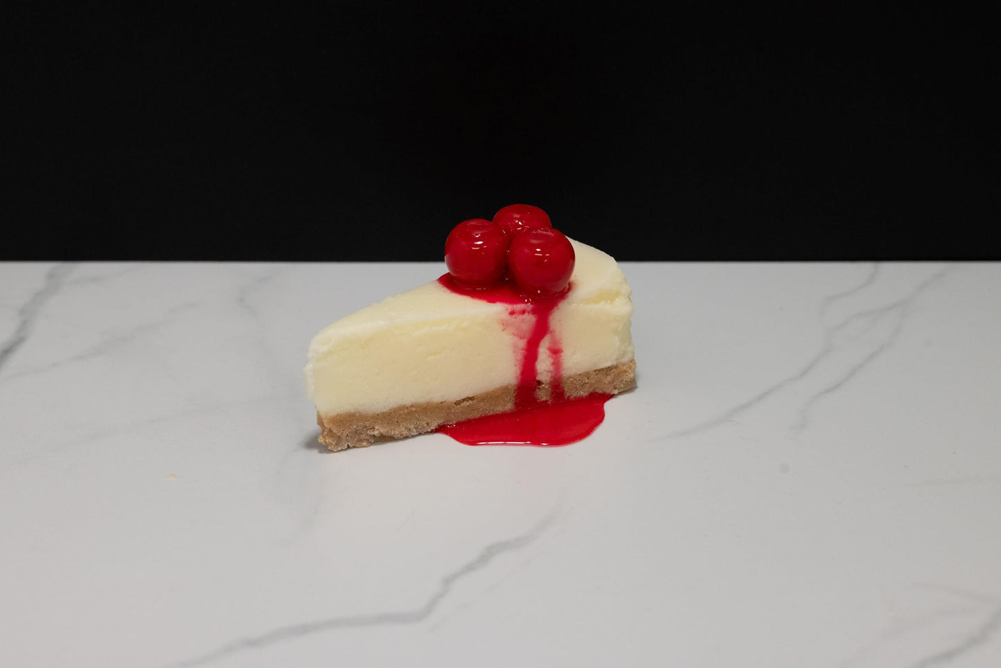 Fake Slice of Cheesecake with Cherries