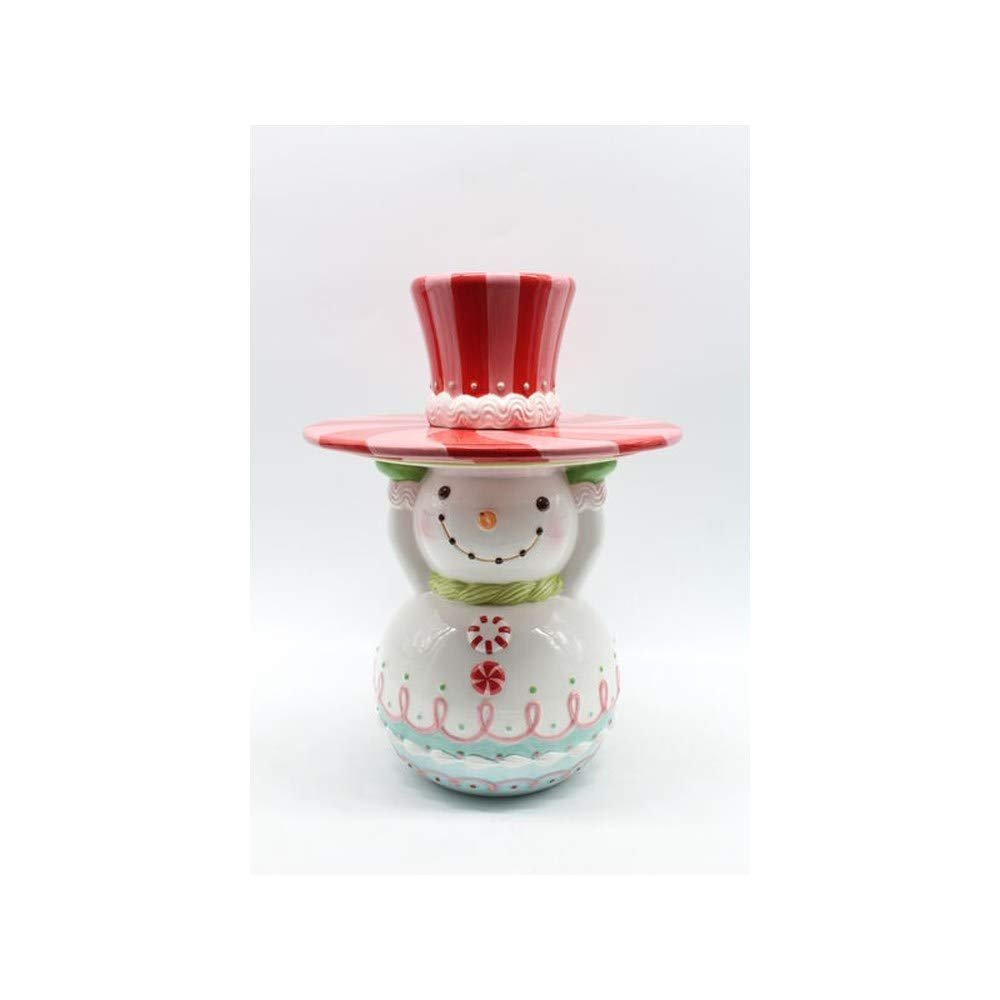 December Diamonds 20-inch Candy Snowman Server Figurine