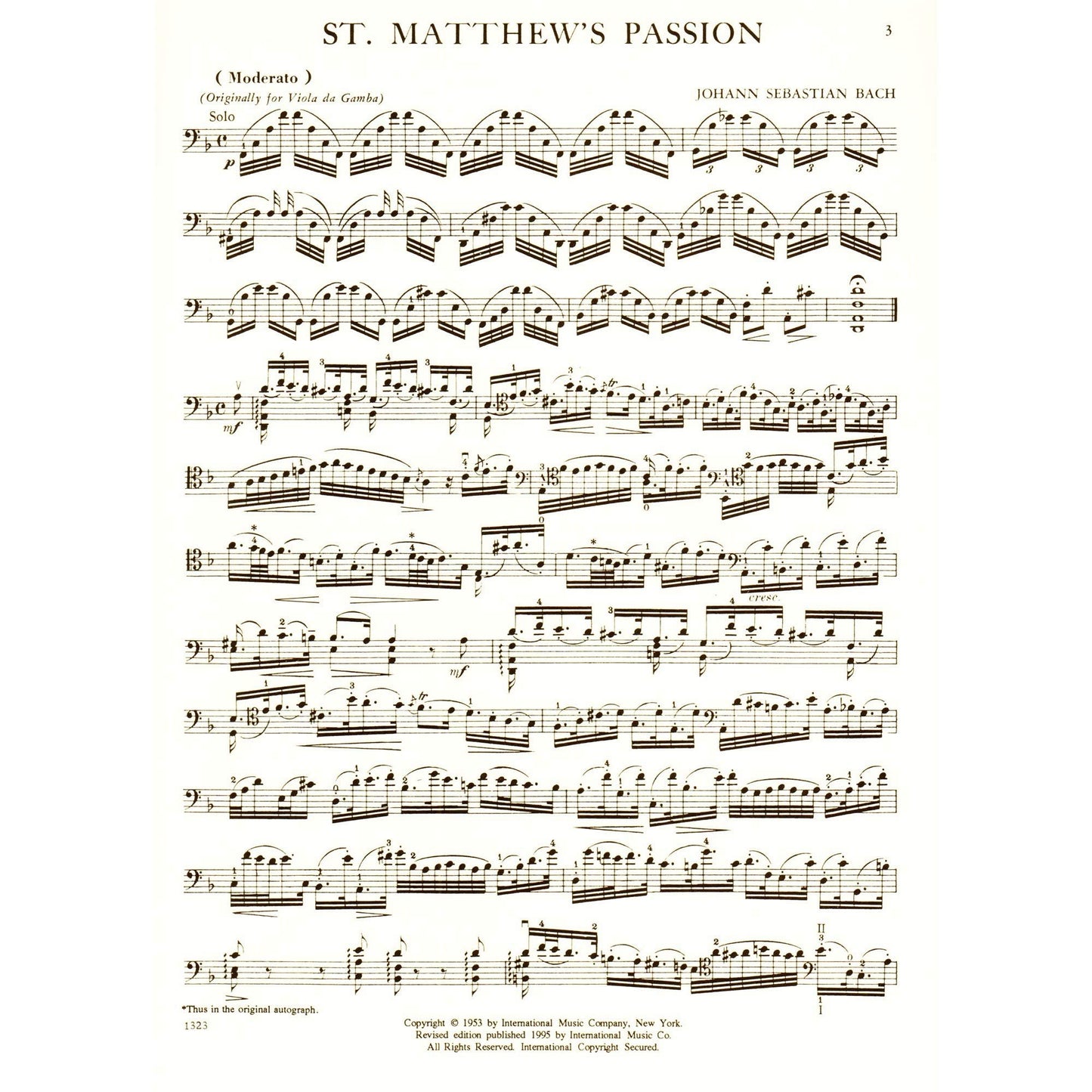 Orchestral Excerpts, Volume 3 - Cello - edited by Leonard Rose and Nathan Stutch - International Music Company [Sheet music] [Sheet music] [Sheet music] [Sheet music] [Sheet music] [Sheet music] [Sheet music] [Sheet music] [Sheet music] [Sheet music]