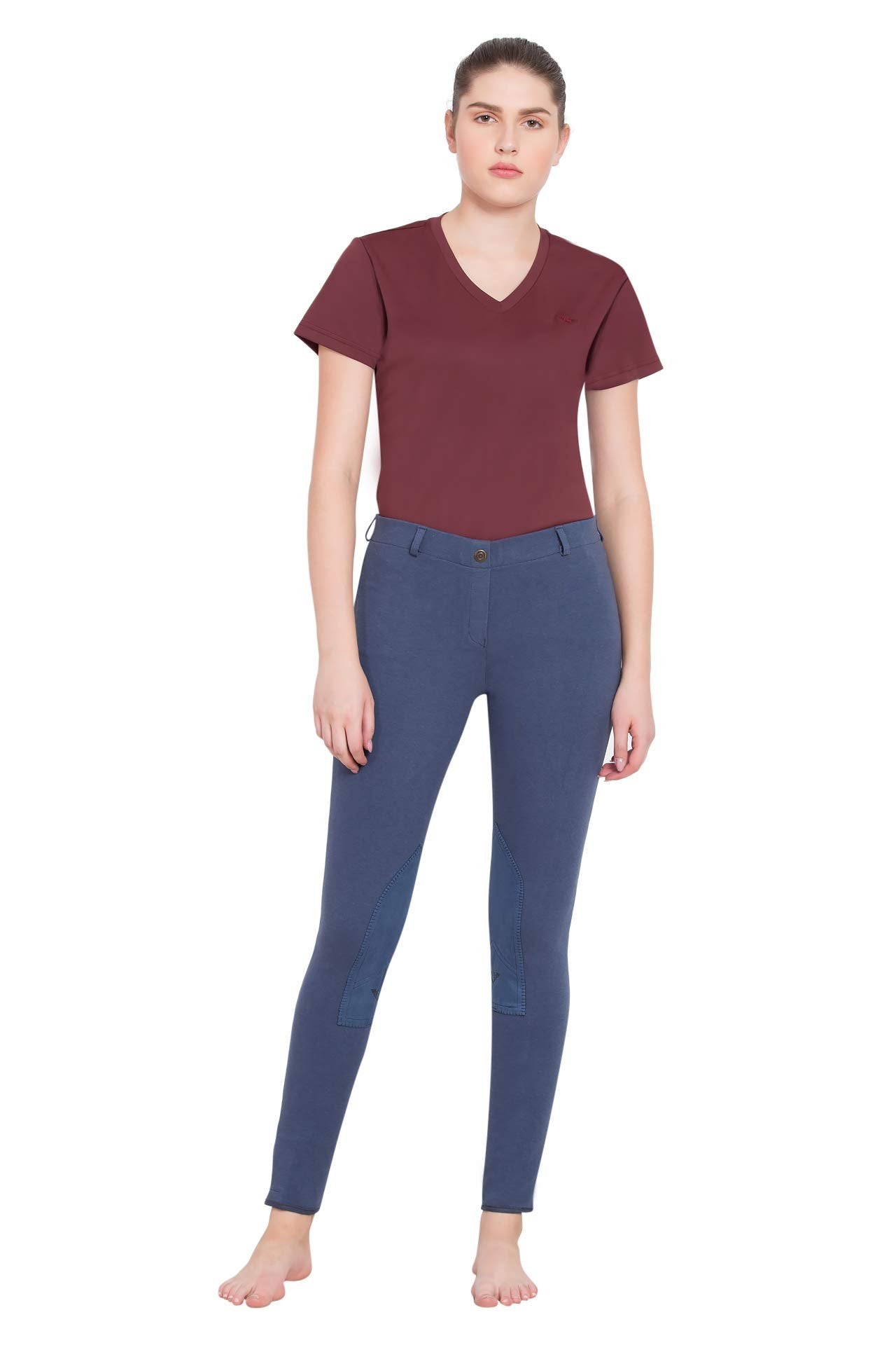 TuffRider Ladies Starter LowRise Pull-On Knee Patch Breeches